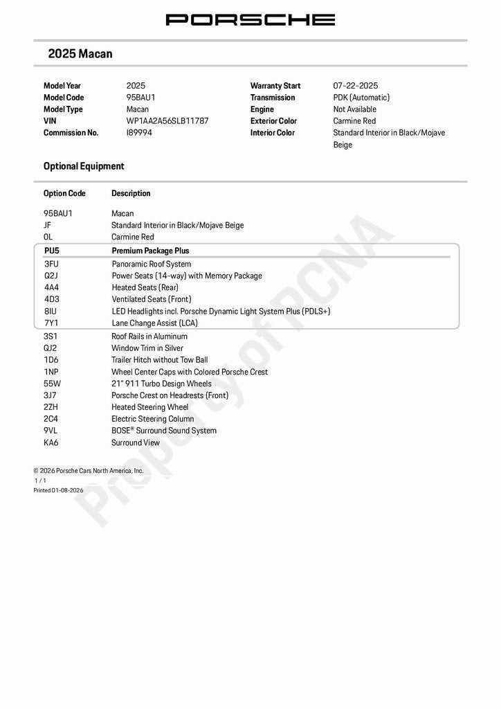 2025 Porsche Macan Base