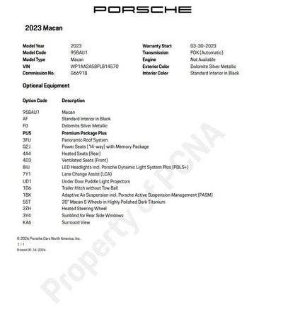 2023 Porsche Macan T