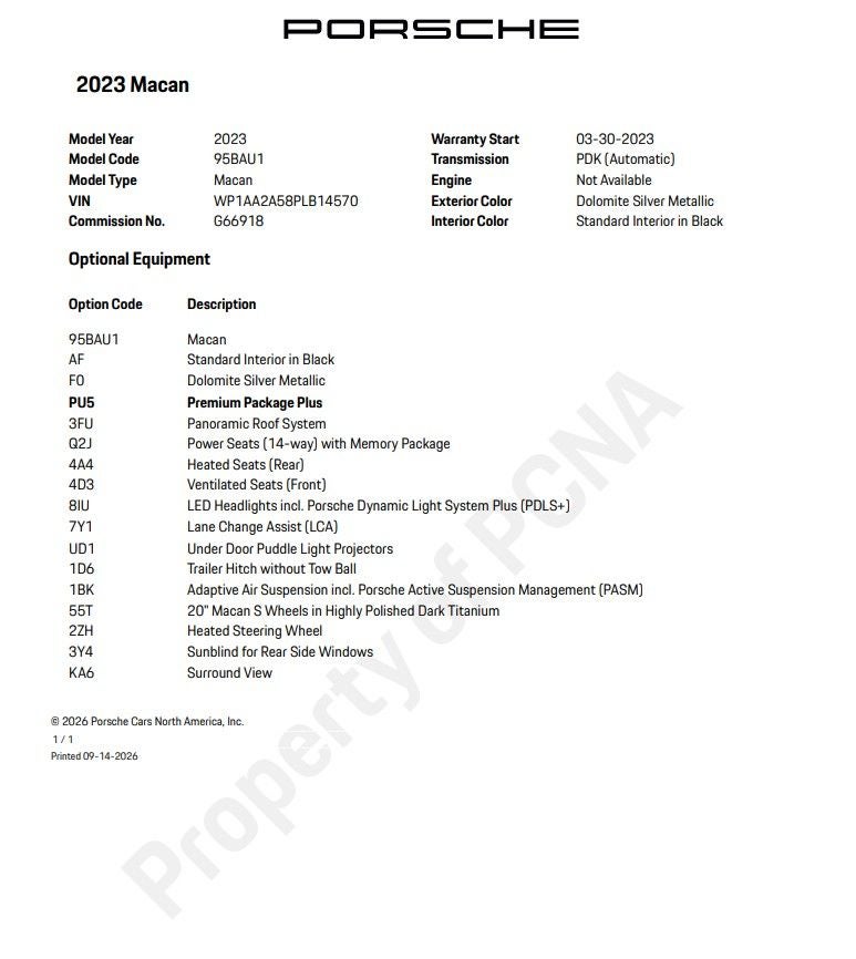 2023 Porsche Macan T