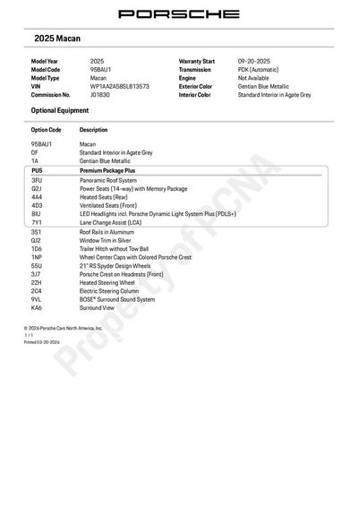 2025 Porsche Macan Base