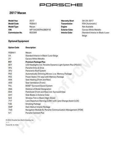 2017 Porsche Macan Base