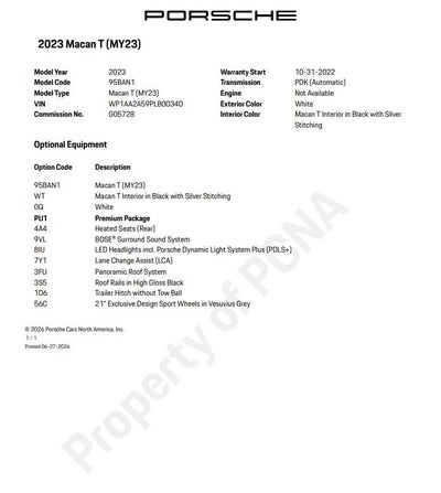 2023 Porsche Macan T