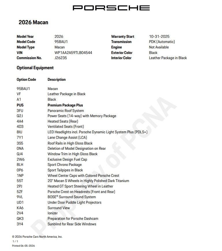 2026 Porsche Macan Base