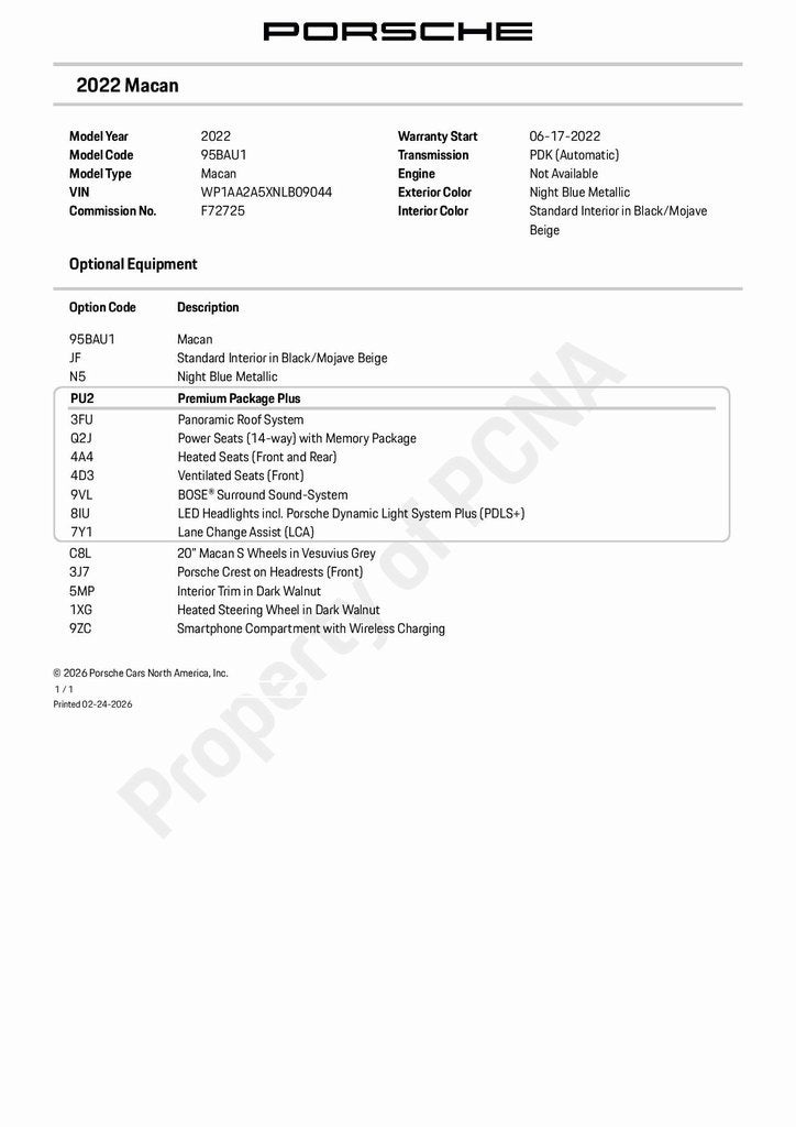 2022 Porsche Macan Base