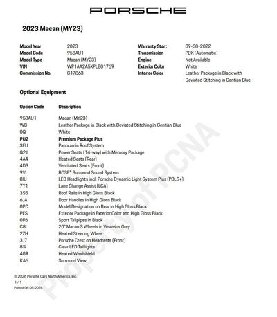2023 Porsche Macan Base