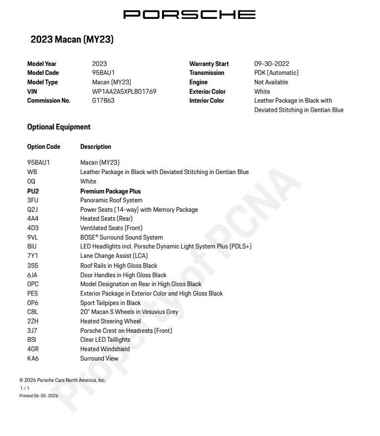 2023 Porsche Macan Base