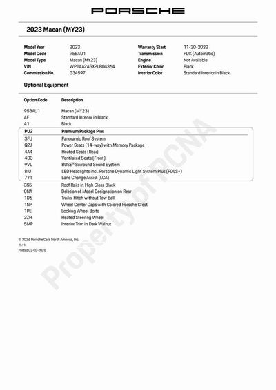 2023 Porsche Macan Base