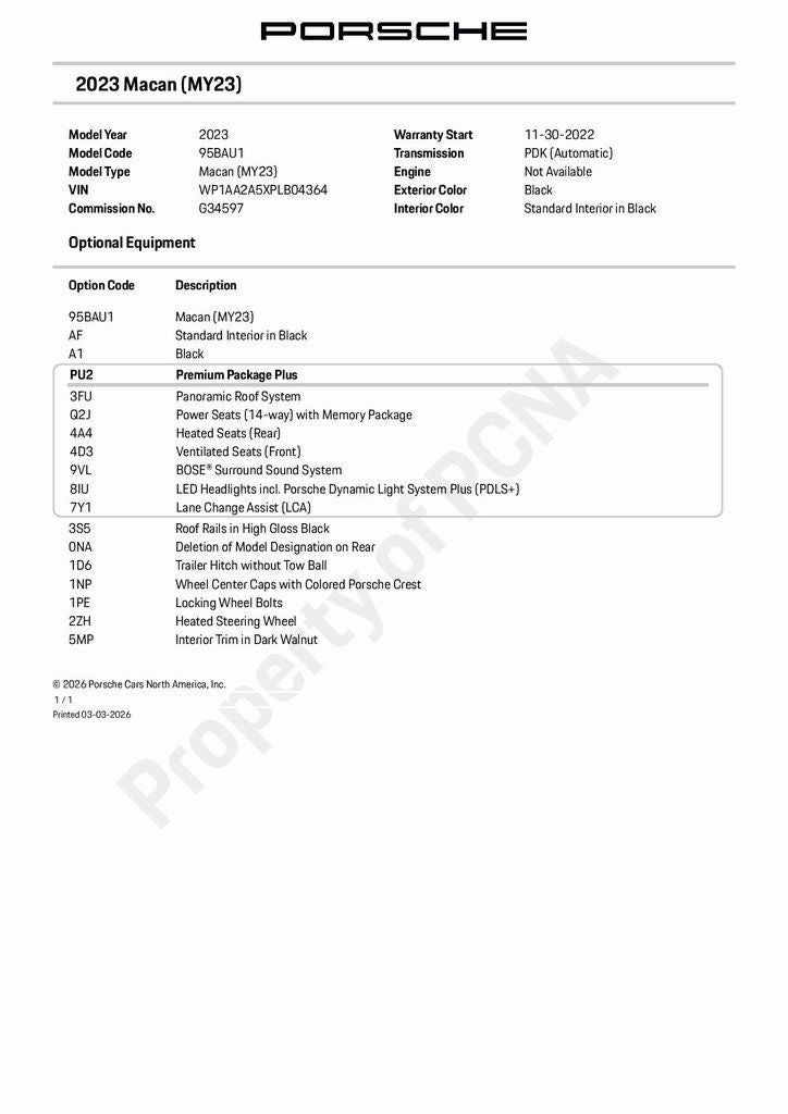 2023 Porsche Macan Base