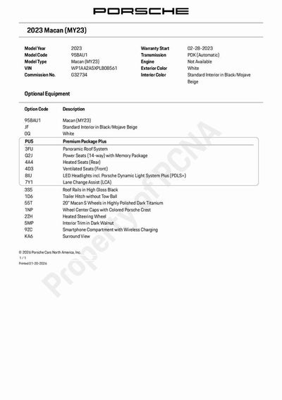 2023 Porsche Macan Base