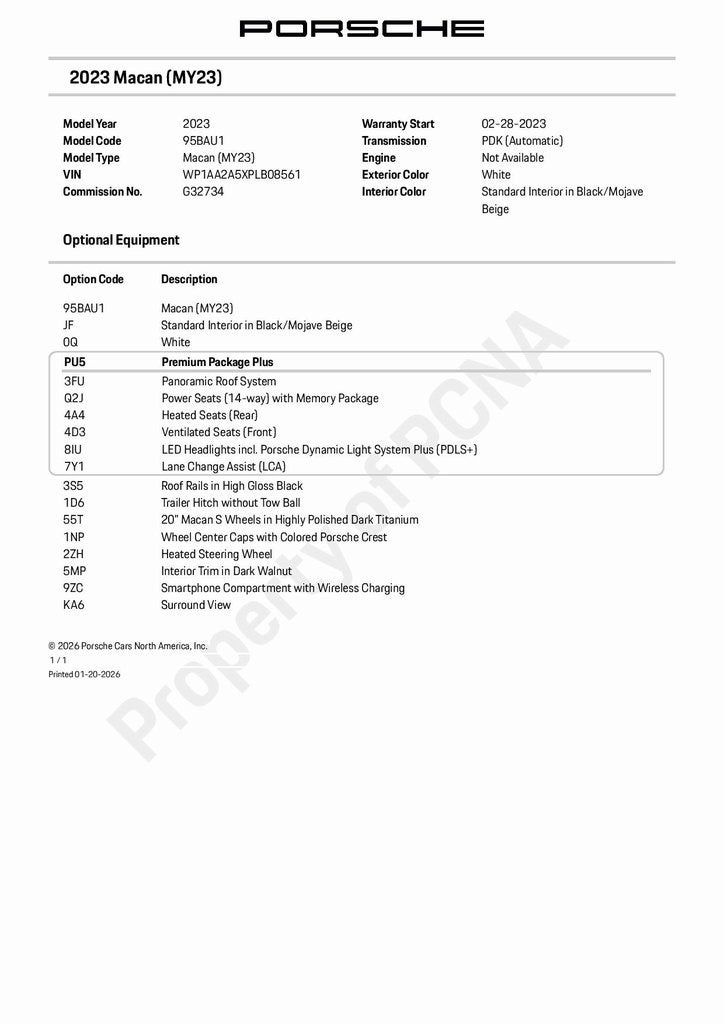 2023 Porsche Macan Base