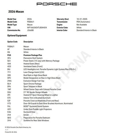 2026 Porsche Macan Base
