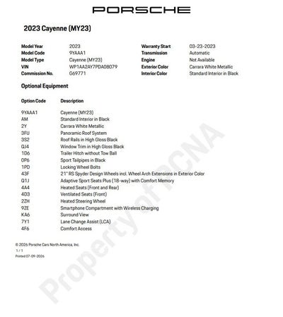 2023 Porsche Cayenne Base