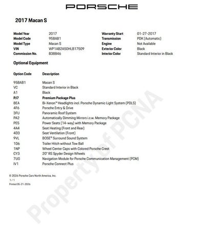 2017 Porsche Macan S