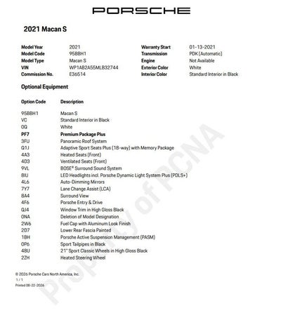 2021 Porsche Macan S