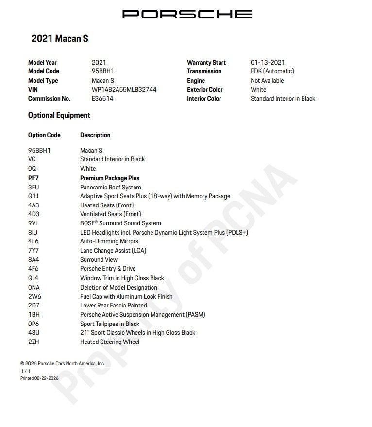 2021 Porsche Macan S