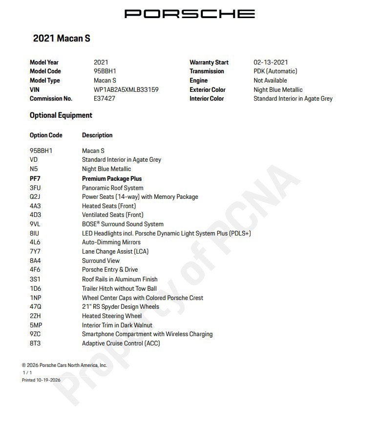 2021 Porsche Macan S