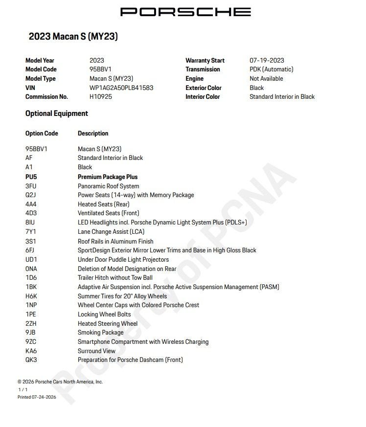 2023 Porsche Macan S