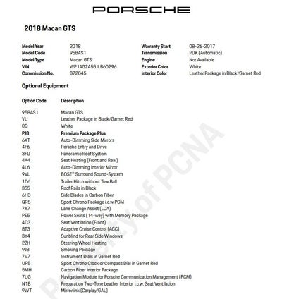 2018 Porsche Macan GTS