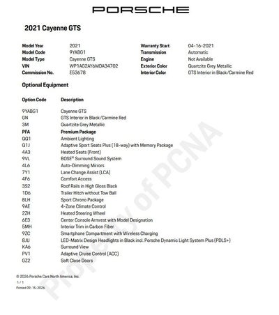 2021 Porsche Cayenne GTS