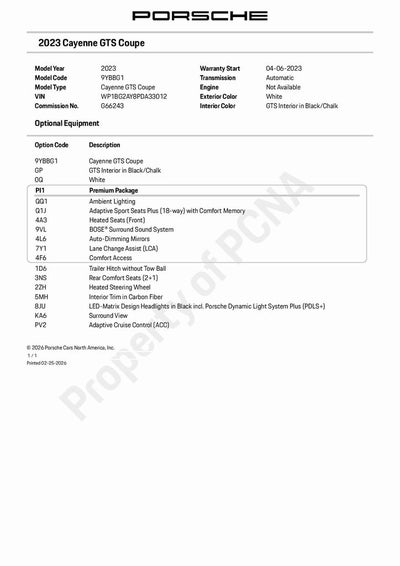 2023 Porsche Cayenne Coupe GTS