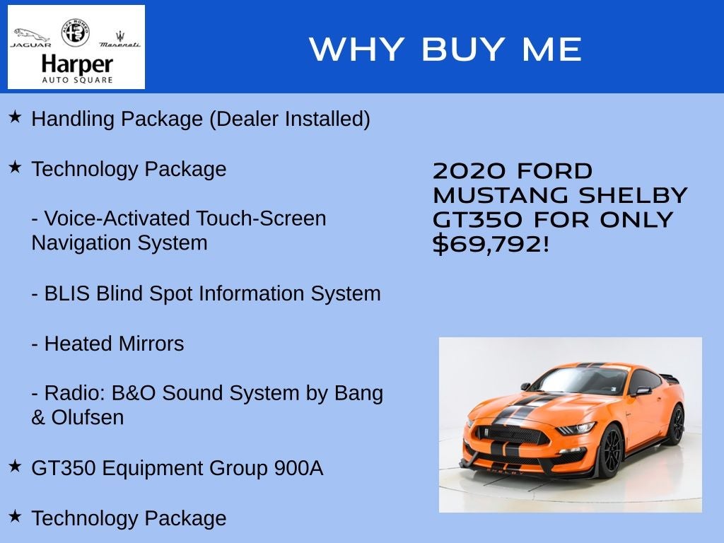 2020 Ford Mustang Shelby GT350