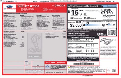 2020 Ford Mustang Shelby GT350