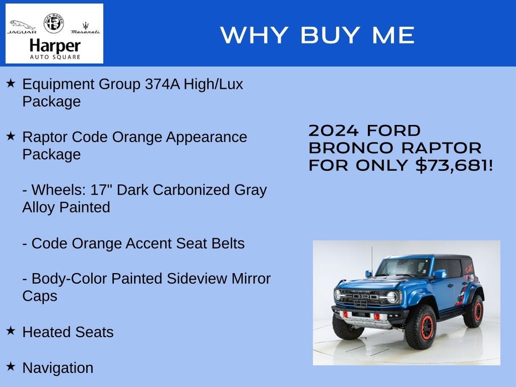 2024 Ford Bronco Raptor