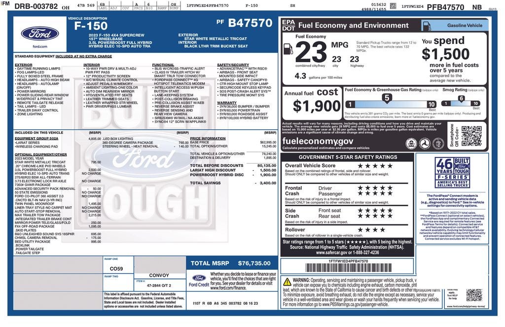 2023 Ford F-150 Lariat