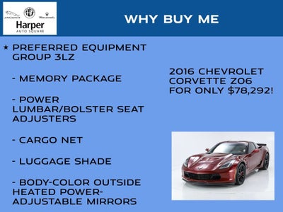 2016 Chevrolet Corvette Z06 3LZ
