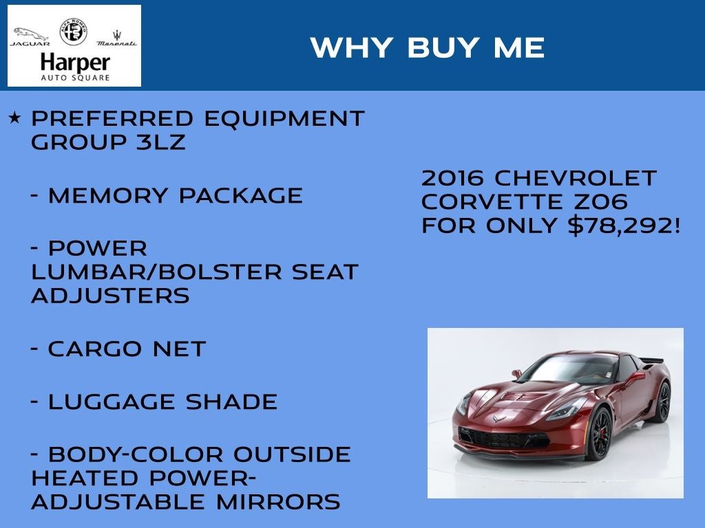 2016 Chevrolet Corvette Z06 3LZ