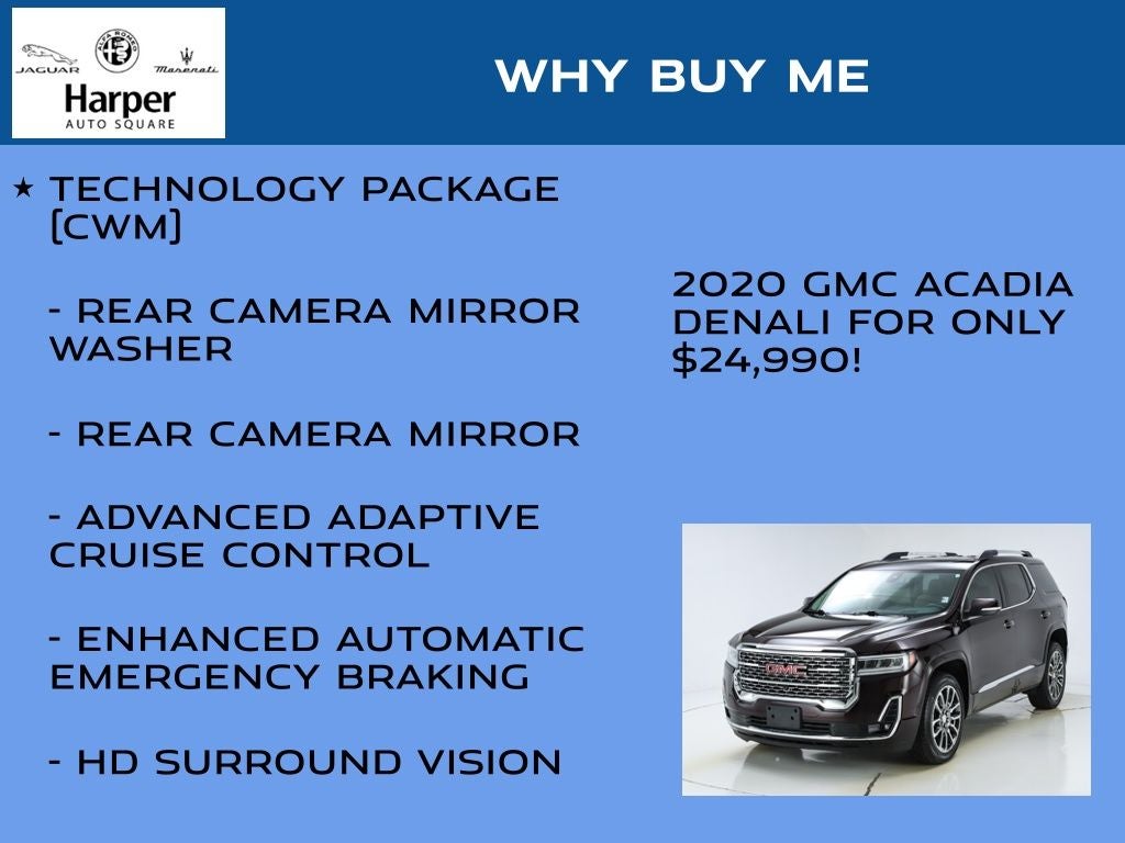 2020 GMC Acadia Denali