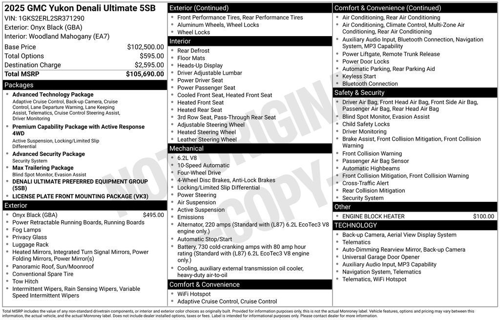 2025 GMC Yukon Denali Ultimate