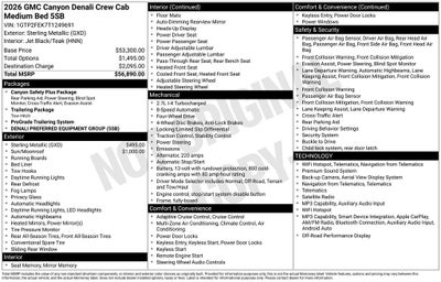 2026 GMC Canyon Denali