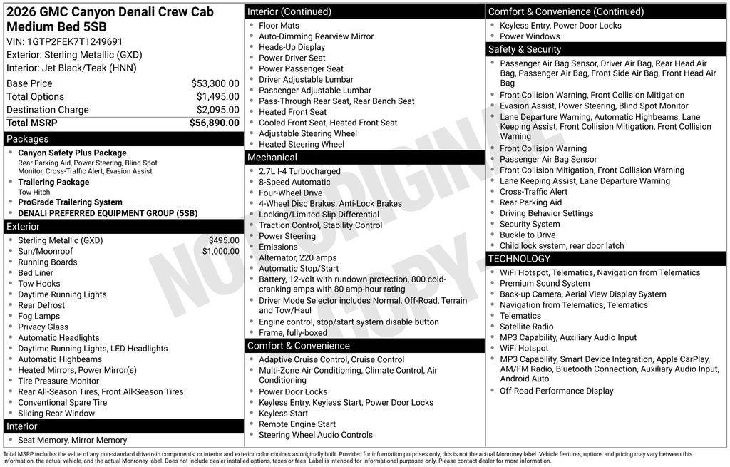 2026 GMC Canyon Denali