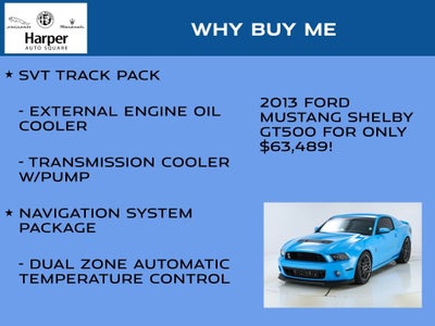 2013 Ford Mustang Shelby GT500