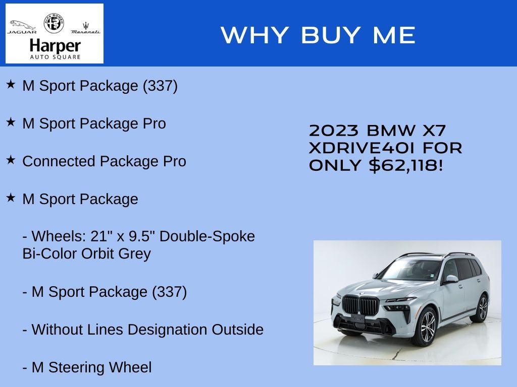 2023 BMW X7 xDrive40i