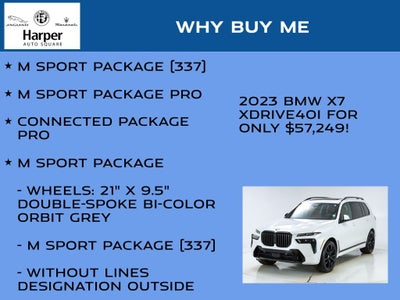 2023 BMW X7 xDrive40i