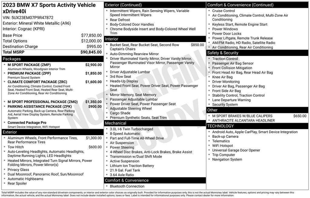 2023 BMW X7 xDrive40i