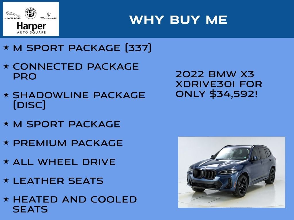 2022 BMW X3 xDrive30i