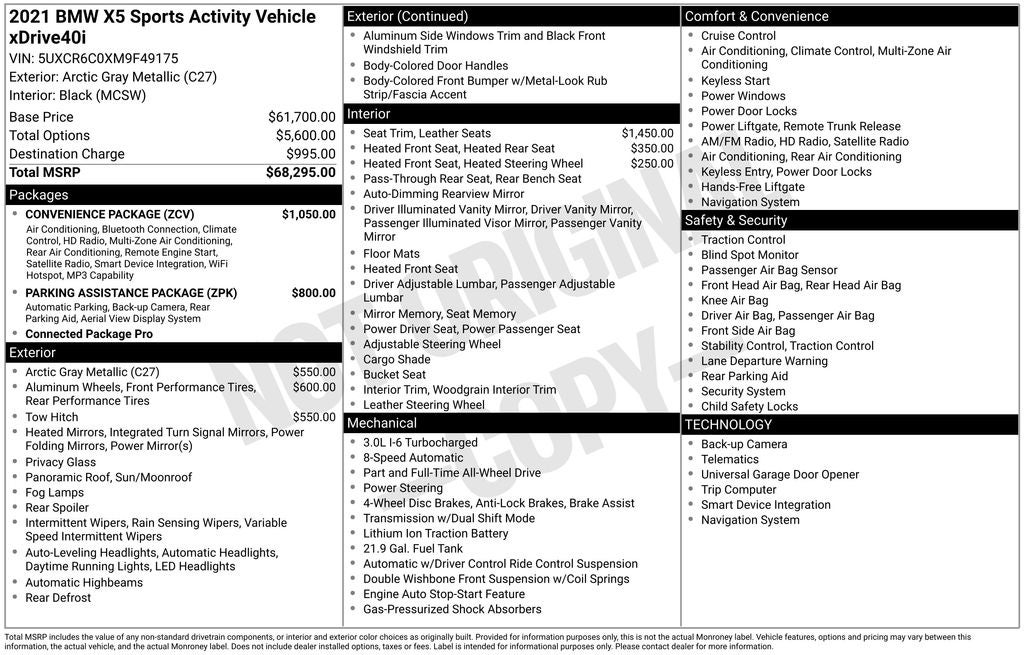 2021 BMW X5 xDrive40i