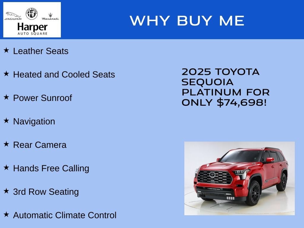 2025 Toyota Sequoia Platinum