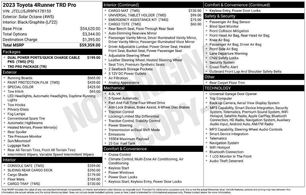 2023 Toyota 4Runner TRD Pro