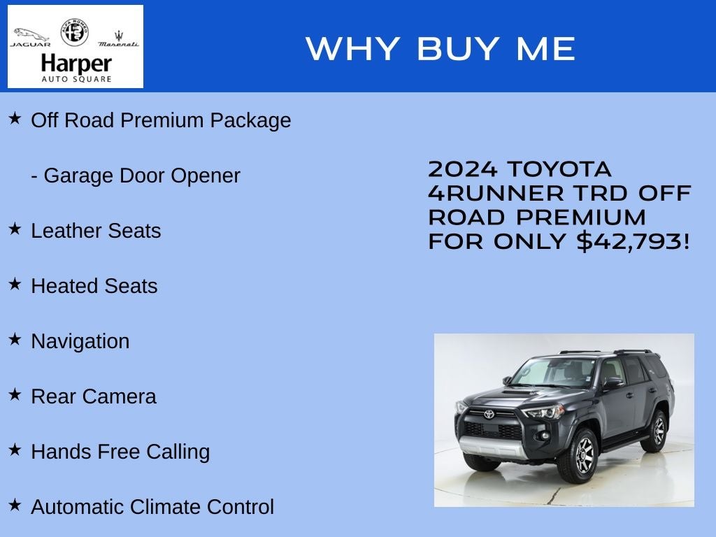 2024 Toyota 4Runner TRD Off-Road Premium
