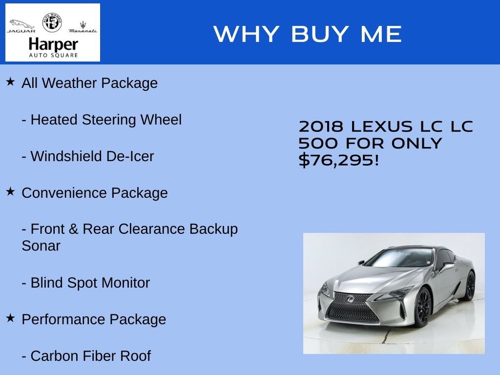 2018 Lexus LC 500