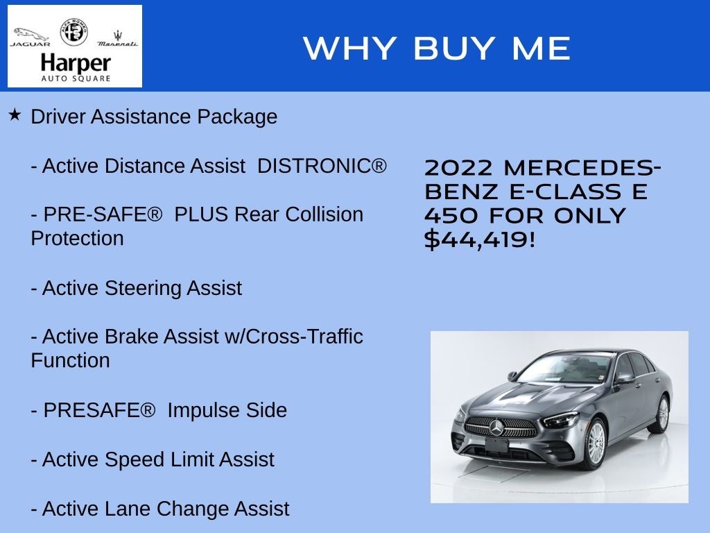 2022 Mercedes-Benz E-Class E 450 4MATIC®