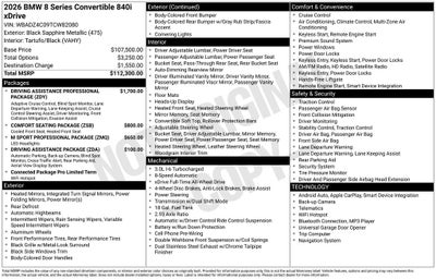 2026 BMW 8 Series 840i