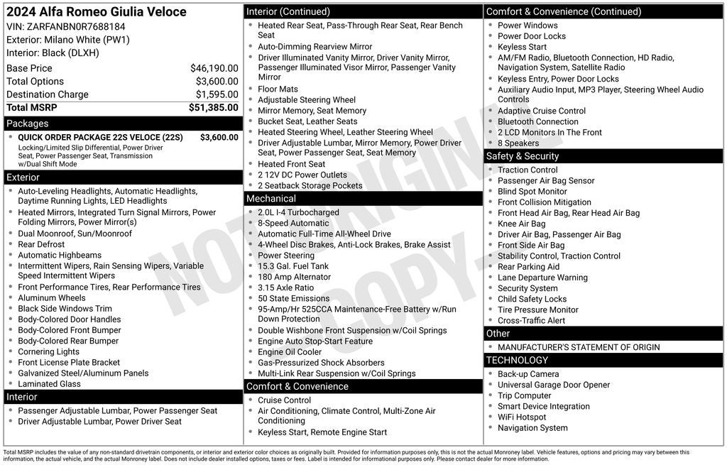 2024 Alfa Romeo Giulia Veloce