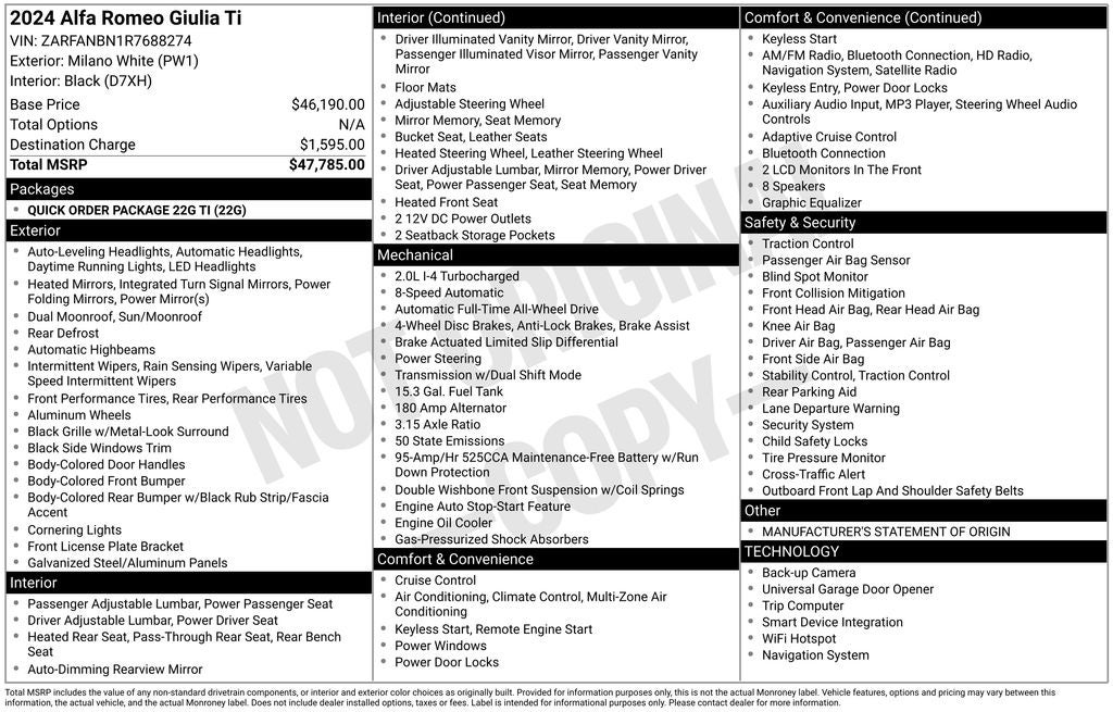 2024 Alfa Romeo Giulia Ti
