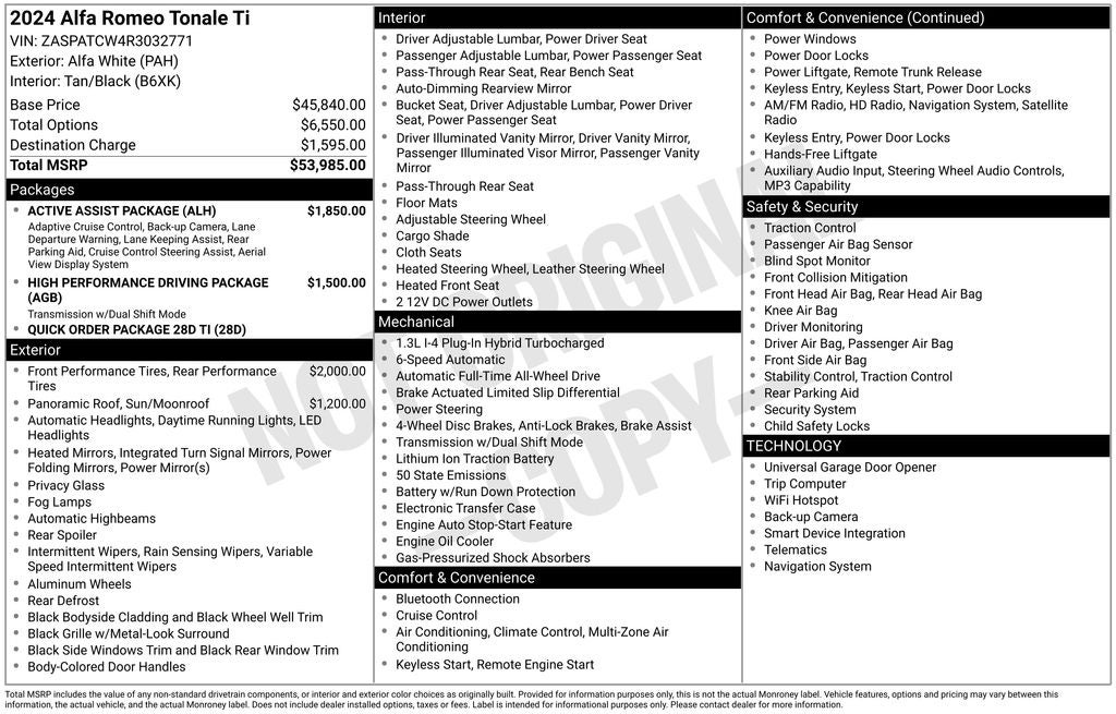 2024 Alfa Romeo Tonale Ti