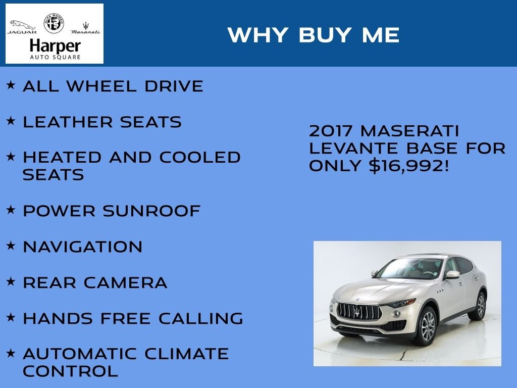 2017 Maserati Levante 